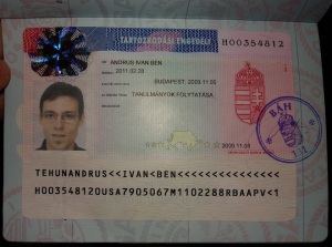 Residence Permit in my Passport